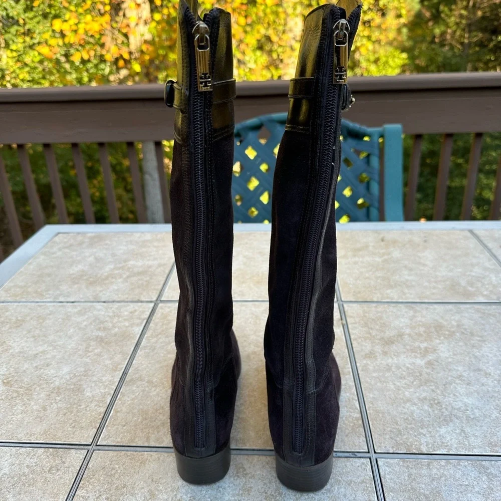Tory Burch Jenna Brown Suede Tall Riding Boots- Women SZ 7